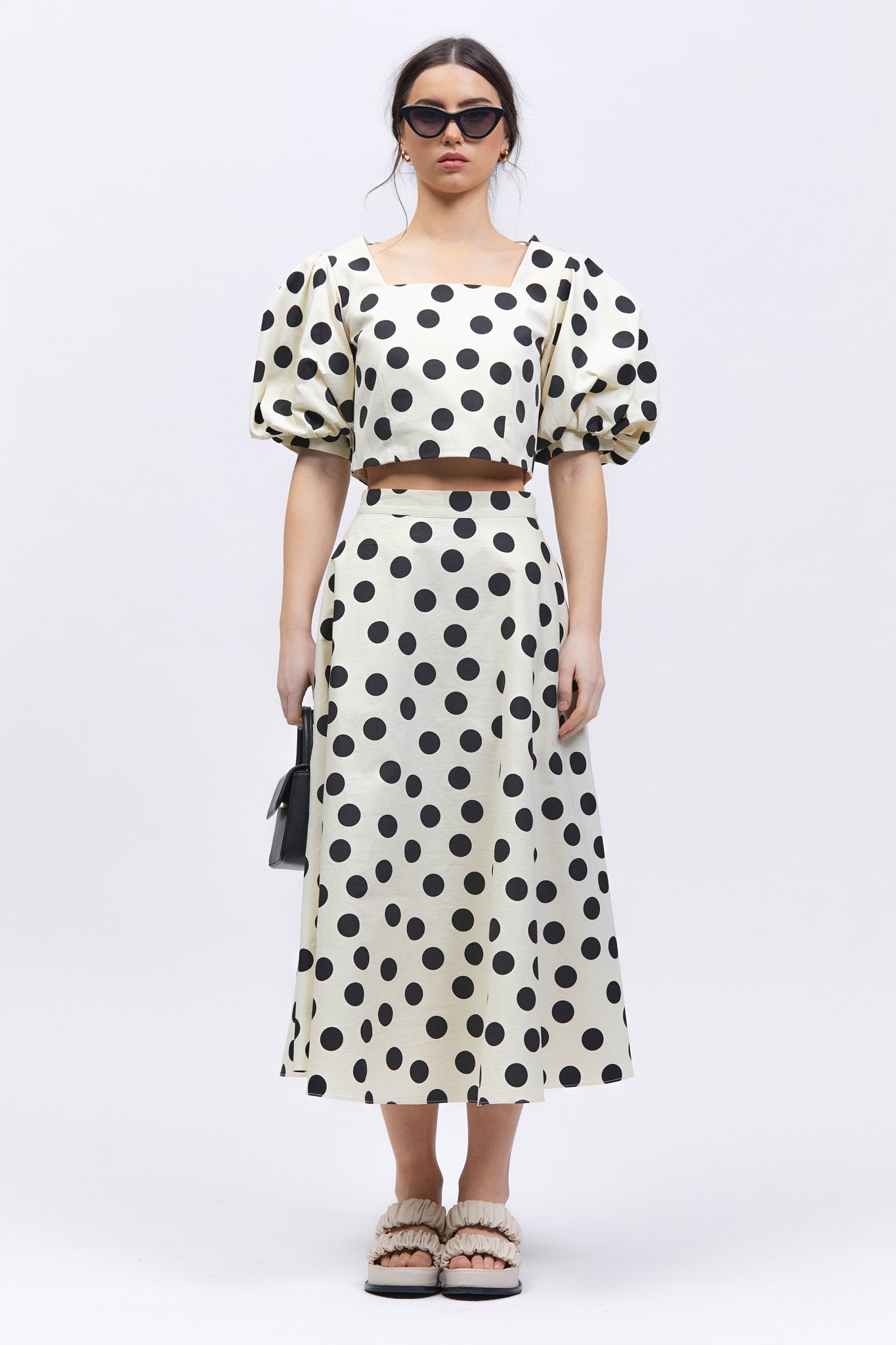 Isla Top Cream/Black Spot