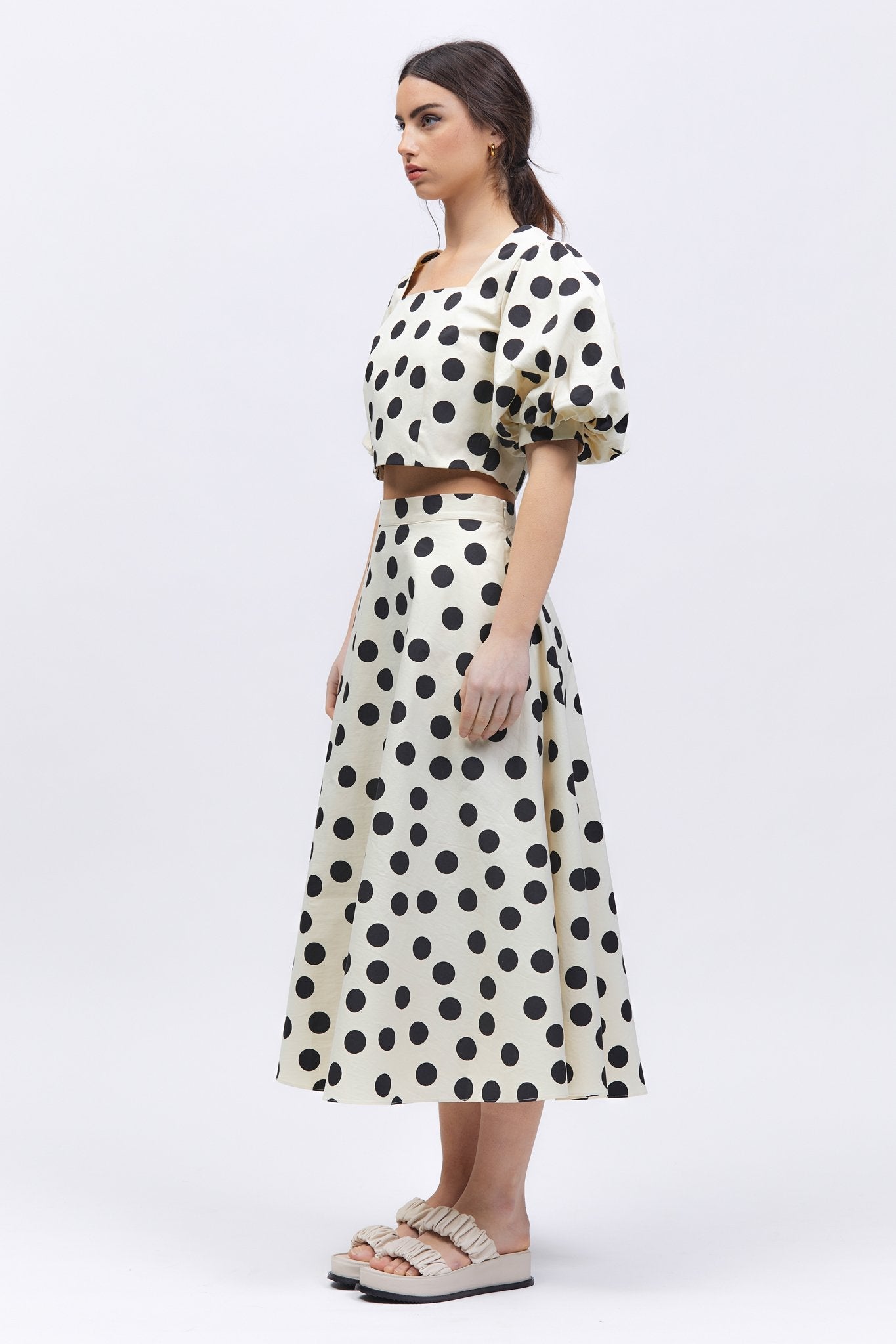 Isla Top Cream/Black Spot
