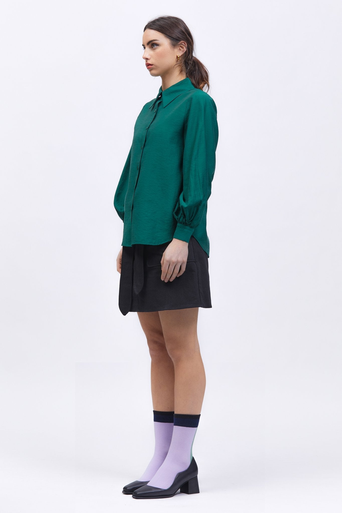 Las Playas Top Dark Green